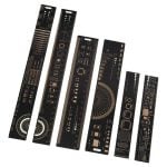 15cm 20cm 25cm Multifunctional PCB Ruler Measuring Tool Resistor Capacitor Chip IC SMD Diode Transistor Package 180 Degrees - Image 2