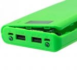 5V 2A DIY Dual USB Power Bank Shell Box Portable 8×18650 External Battery Power Bank Case with LCD Display (No Battery) Green - Image 2